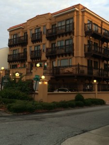 Our hotel on St. Simons Island
