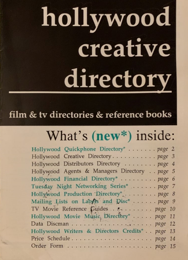 Hollywood Creative Directory