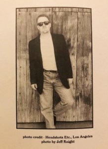 Headshot of Scott C. Holstad inside PLACES, his 1996 Pulitzer-nominated book of poems