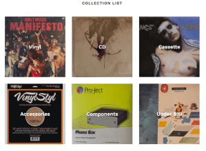 Scott's Music Shak. The main categories found on the homepage. Closed in 2018. RIP.