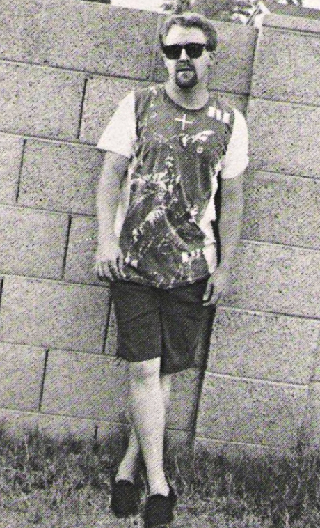 Scott Holstad, Phoenix alleyway, 2 weeks after living homeless in his car while the Bush 41 recession was about to hit.