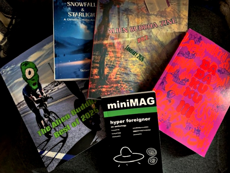 Some of a dozen new anthologies to publish me in 2025 (January 2026)